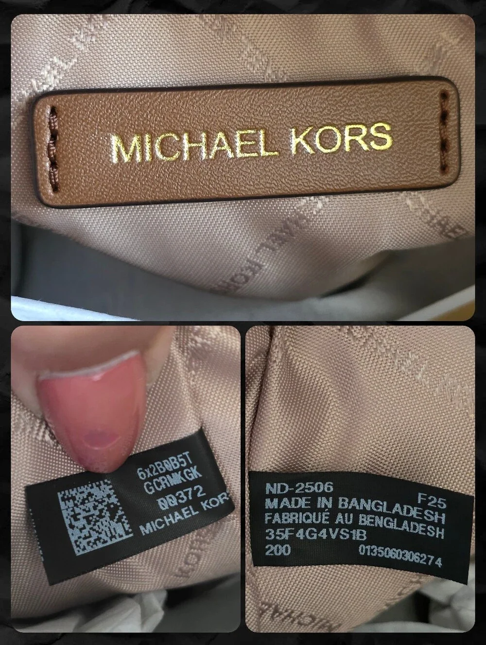 Michael Kors Avril Small Satchel Crossbody Brown MK Signature Coated Canvas Bag